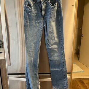 Zara Light Blue Straight Leg Jeans